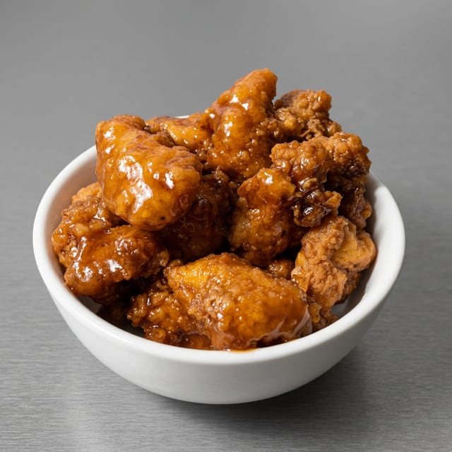 Hand Breaded Chicken Bites.